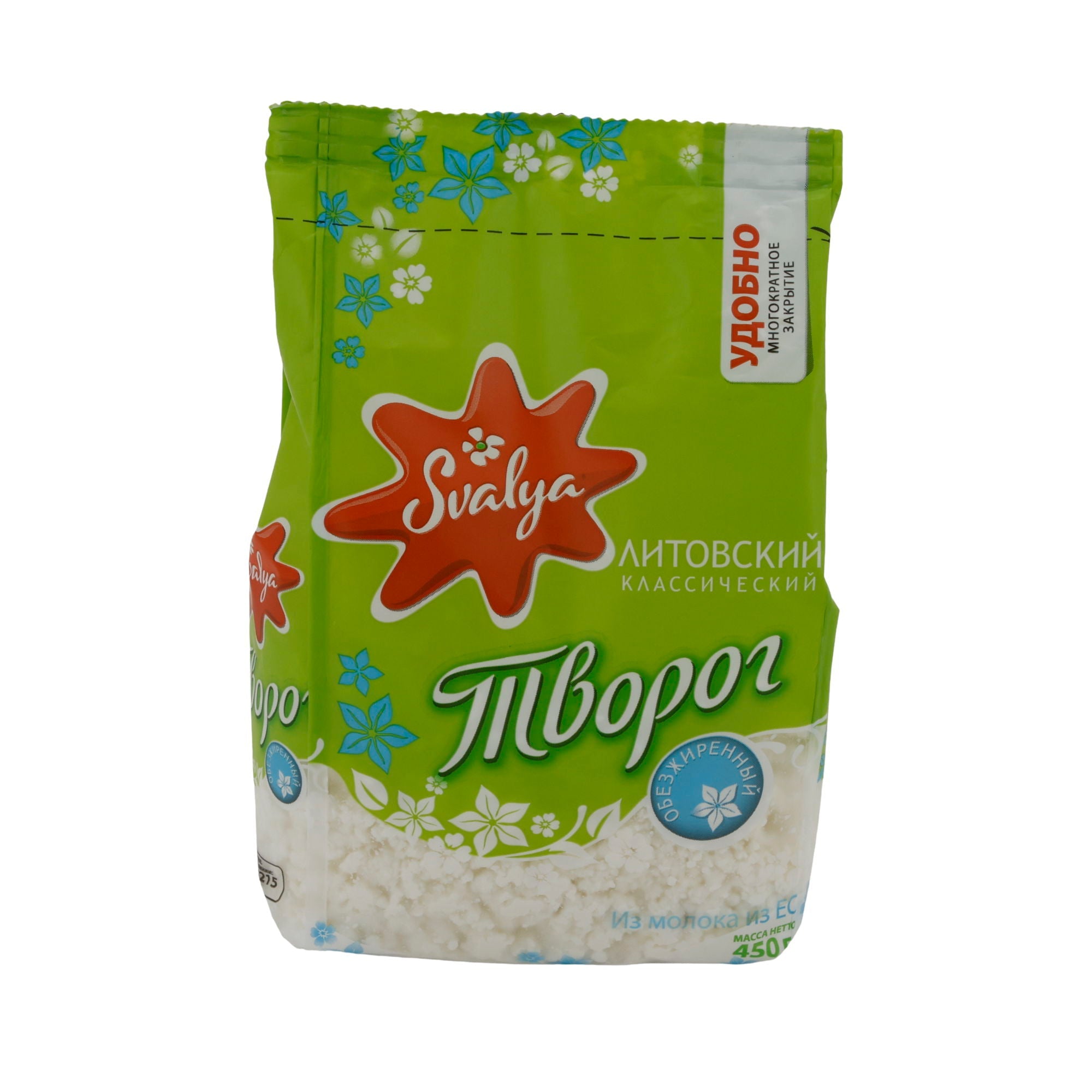 Frischkäse Svalya Litauischer Tvorog | Frischkäse | 0 % Fett | 450 g SVALJA